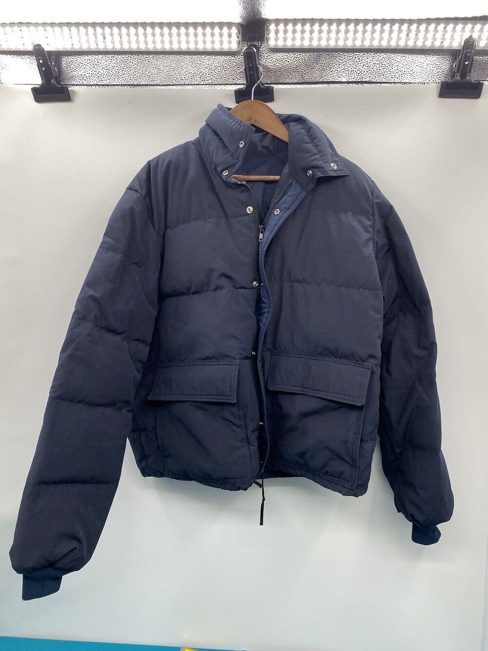 Vtg Frost Line Kit Denver Colorado Quilted Jacket 1970’s Men’s Large/XL Blue